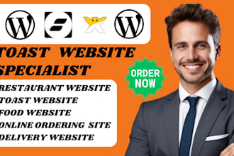 make custom toast website pos online ordering restaurant delivery wix website VA
