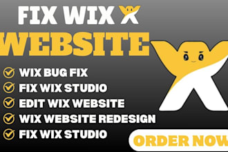 fix wix website wix bug fix wix website redesign edit wix website fix wix studio
