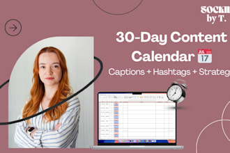 create your monthly social media content calendar