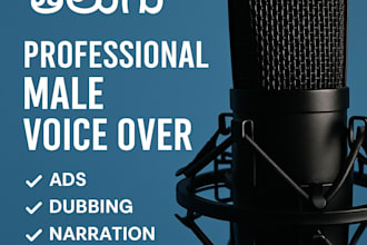 deliver high quality telugu male voice over for ads, youtube, audiobooks