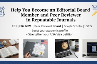 make you an editorial board member and peer reviewer in journals for eb1 and eb2