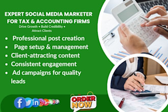 manage your tax prep and accounting firm social media marketing