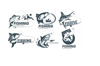 create professional outdoor hunting deer and fishing logo