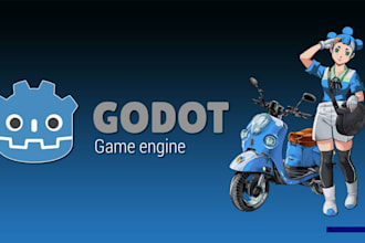 develop your 2d godot game or godot prototype for pc or mobile and web