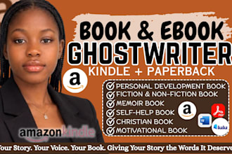 be your nonfiction ghostwriter, kdp ghostwriter christian ebook memoir self help
