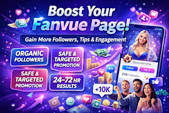 be your fanvue manager 8hrs fanvue chatter hit paid fanvue subs fanvue promotion