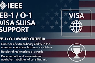 provide ieee awards and fellow membership support for eb1, eb2, and o1 criteria