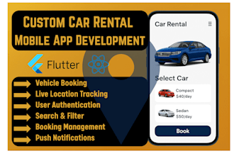 develop a flutter taxi booking and ride sharing app