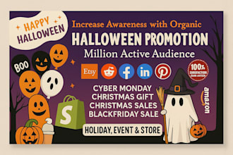 do halloween blackfriday christmas holiday promotion shopify etsy promotion