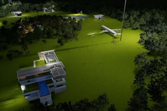 design realistic lumion exterior and landscape scenes