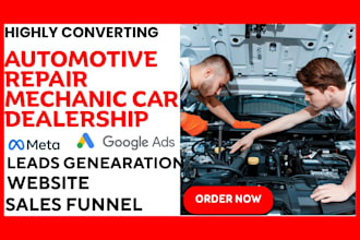 generate automotive car repair leads mechanic repairbuddy, amelia wp website
