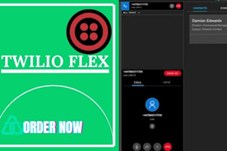 configured IVR flow in twilio flex for call handling