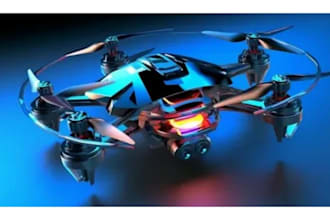 model realistic 3d drones, uavs, vtol, and aerospace vehicles