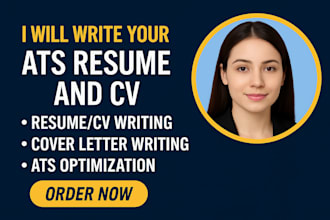 write fully optimized resume, CV, cover letter and linkedin
