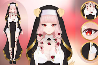 make a high quality vtuber model art for you