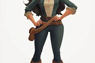 design simple 2d game characters
