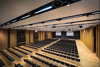 remodel event hall, conference hall,auditorium visual balance interior rendering
