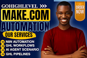 setup gohighlevel real estate virtual assistant makecom n8n automation ghl agent