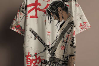 draw t shirt illustration