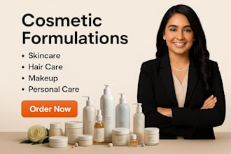 be your expert cosmetic chemist for organic skincare and professional detergent