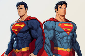 superhero character for comics