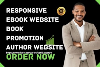 design ebook website book author book promotion booktok kindle books website