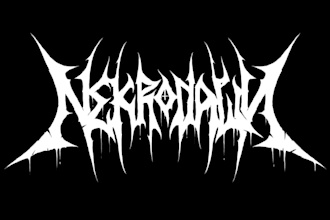 design a brutal and powerful metal band logo