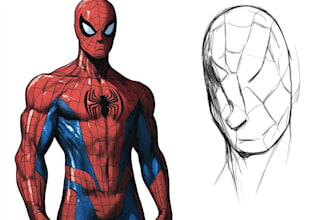 superhero comic page superhero character for comics