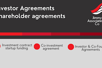draft investor agreements or co investment contracts for your business
