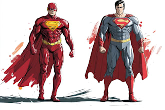 superhero character for comics