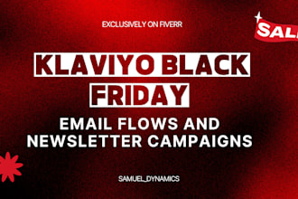 klaviyo black friday flow klaviyo black friday newsletter email template design
