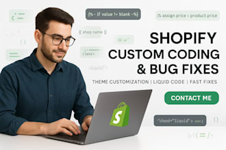 code customize fix shopify wix wordpress liquid theme for your ecommerce store