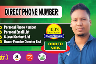 provide direct phone number, verified email addresses and b2b data extraction