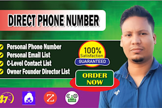 provide verified b2b leads, email list and direct phone, mobile number