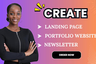build canva website design landing page website designs