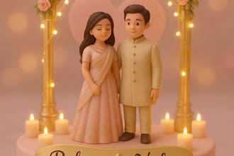 make 3d miniature invitation video for weddings ,ring ceremony,birthday etc