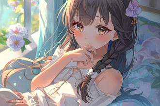 design custom anime or game style characters