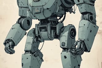 draw high quality robot,  concepts