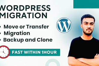 do wordpress migration quickly, move wordpress website