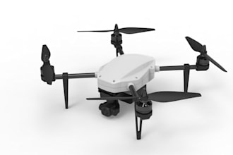 design 3d drone model camera drone design security drone design prototyping