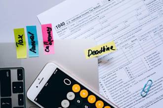 prepare and organize financials for tax filing