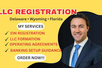 register your delaware, wyoming, or florida llc with ein setup and agreements