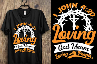 do bulk christian t shirt design or christian bible verse t shirt design