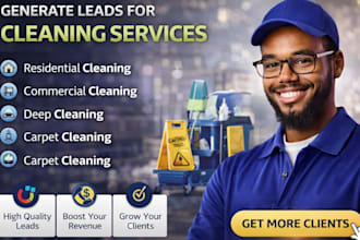 generate leads for cleaning, commercial cleaning, deep cleaning, carpet cleaning