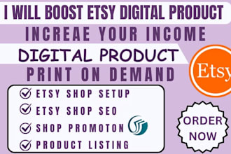 dynamic etsy digital product etsy seo  print on demand and massive income