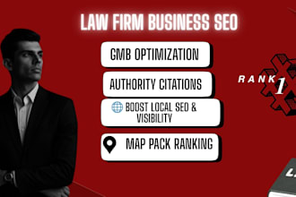 do local SEO for your law firm for google ranking and map pack visibility