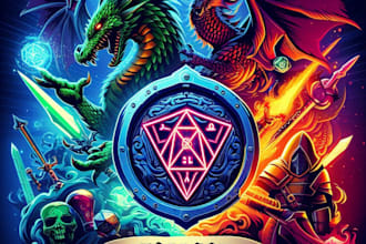create a unique custom animated game logo inspired