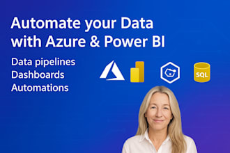 build automated data pipelines and dashboards using azure data factory, powerbi