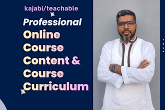 create online course content course curriculum and lesson plan