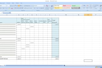 create excel spreadsheet for supplier management